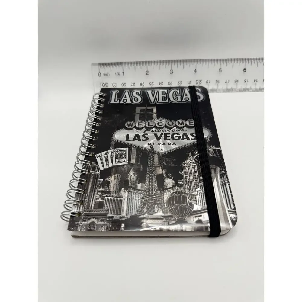 Las Vegas Souvenir Notebook & Round Welcome Sign‎ Zipper Case Set